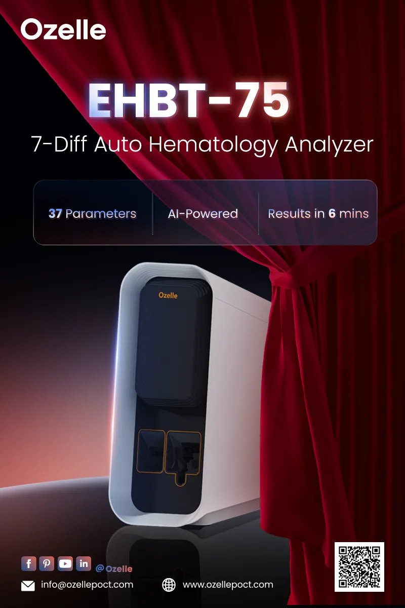 Desbloqueie uma nova era no diagnóstico de sangue com o analisador EHBT-75 de Ozelle